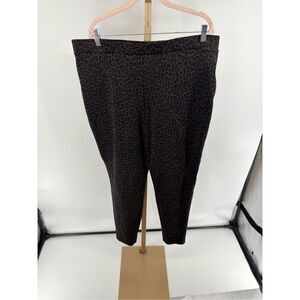 Philosophy Republic Leopard Print Leggings Pants Animal Brown Size 3X Womens